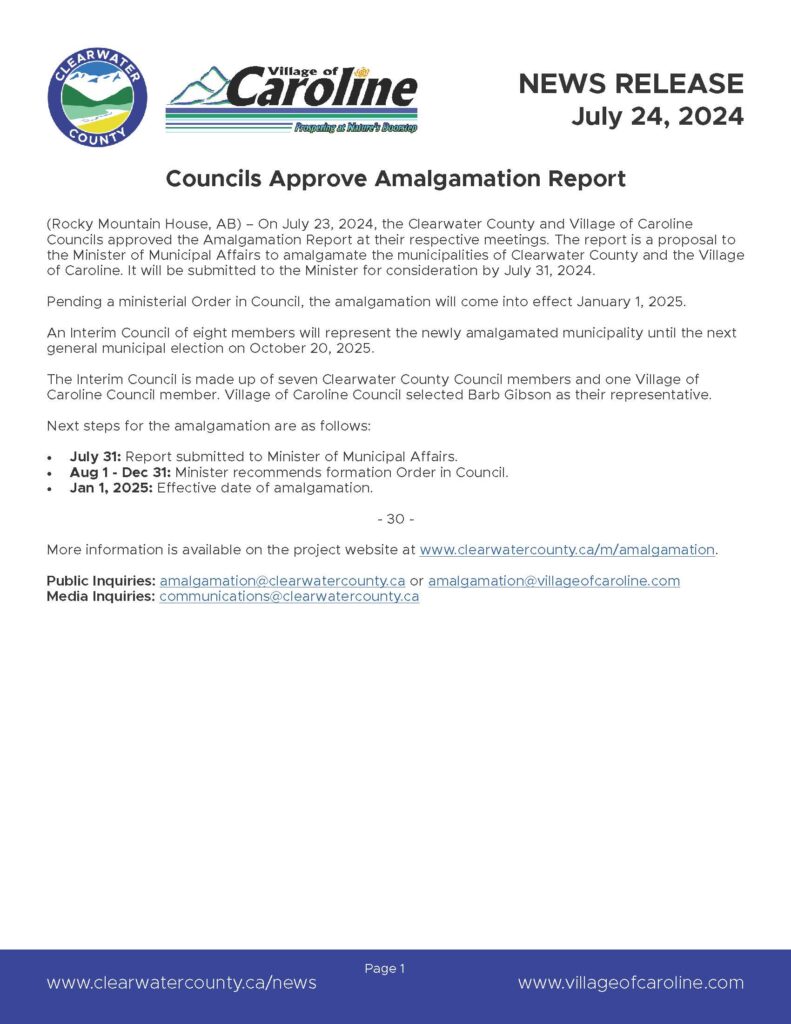 News Release Amalgamation - July 24 2024 - FINAL